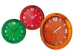 Colorful Dial Plastic Wall Clock Ds