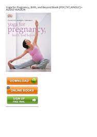 pdf yoga for pregnancy