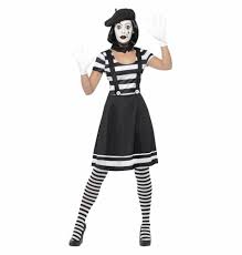smiffys lady mime artist costume black