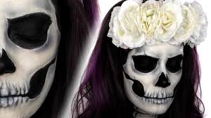 skull face paint tutorial halloween