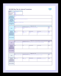 30 60 90 day plan template free ppt