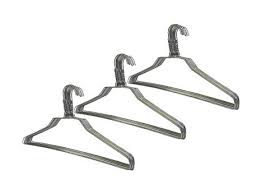 The Um24 30 Pack 16 Inch Strong Steel Metal Wire Hangers Adult Clothes Hangers 13 Gage Thickness Silver Color Galvanized Metal Wire Hanger