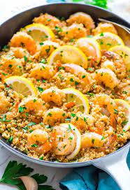 garlic shrimp with quinoa one pan