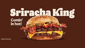 burger king sriracha king sandwich