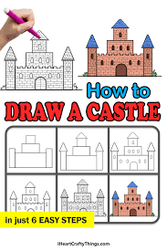 castle drawing how to draw a castle