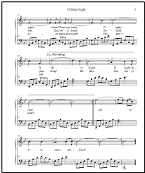 o holy night sheet with a step