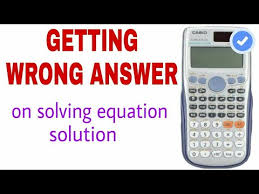 Solving Equation On Casio 991es Plus
