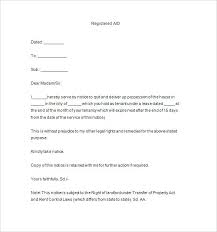Landlord Termination Of Lease Letter To Tenant End Template
