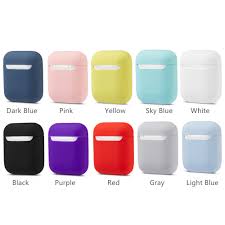Details About Airpods Silicone Case Cover Protective Skin For Apple Airpod 1 2 Charging Case