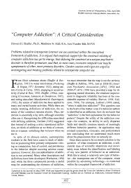 pdf computer addiction a critical consideration pdf computer addiction a critical consideration