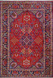 isfahan hand knotted persian rug wool
