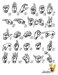 Print American Sign Language Chart At Yescoloring Reis