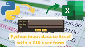 python excel data entry with gui