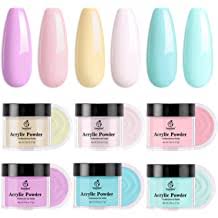 In addition, it allows you to to create a acrylic nails pastel colors. Buy Acrylic Powder Nail Kit Beetles Gel Polish 6 Colors Pastel Nude Pink Yellow Blue Acrylic Nails Professional Acrylic Powder Set Nail Art Manicure Diy Home Gifts For Women Online In Kuwait
