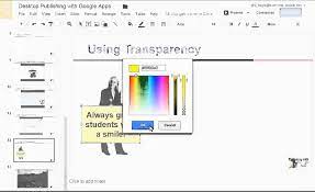transpa fill in google slides and