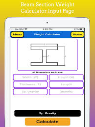 fabrication weight calc pro on the app