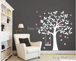 Tree Leaves Birds Wall Decal Tree Leaves Birds Wall Decal For Bedroom Office Vinyl Birds Leaves Tree Wall Decal Tree Stickers T38