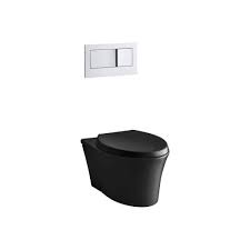 Kohler 6299 7 K Veil Wall Hung Elongated Toilet Bowl Black Black