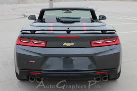 2016 2017 2018 Chevy Camaro Heritage Convertible 50th Anniversary Style Hood Accent Trunk Spoiler Indy 500 Racing Stripes Kit Fits Ss Rs V6