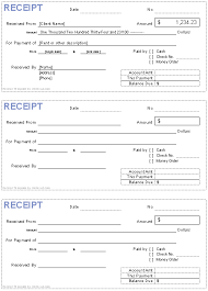 Printable Rent Receipts Free Download