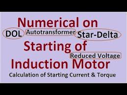 numerical on starting of induction