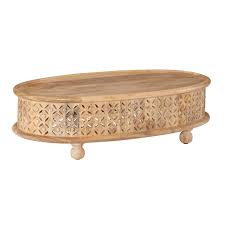 Lainey Oval Coffee Table Natural
