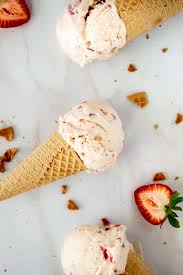 roasted strawberry malt ice cream