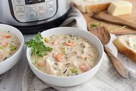 Homemade cream of chicken soup has layers of intensely yummy flavor and a creamy velvety texture that'll fill you with a warm fervent glow. Pressure Cooker Instant Pot Creamy Chicken And Wild Rice Soup