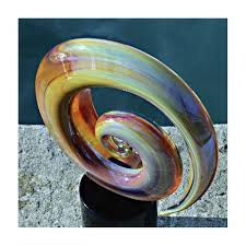 Murano Glass Spiral Glass Sculpture