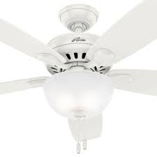 White Ceiling Fan With Light Kit 50487