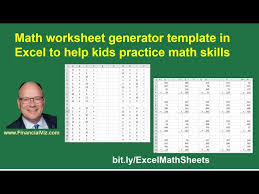 Math Worksheet Generator Template In
