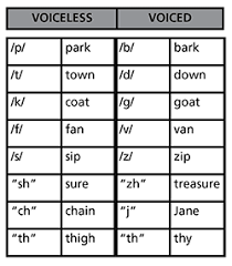 39 Cogent Voiced And Unvoiced Consonants Chart