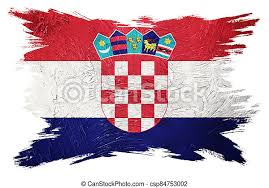 Croatia was added to emoji 1.0 in 2015. Grunge Croatia Flag Croatian Flag With Grunge Texture Brush Stroke Canstock