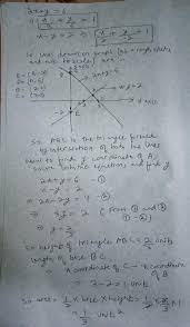 Draw A Graph Of Equation 2x Y 6 And X Y