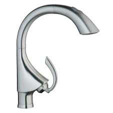 Banyo offers a complete range of high grohe bathrooms taps, kitchen taps, showers both manual and digital sets at affordable prices and fastest delivery service in the uk. Grohe 32071000 Starlight Chrome K4 Pull Out High Arc Kitchen Faucet With 2 Function Locking Sprayer Faucet Com