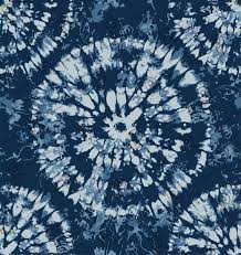 Navy Blue Tie Dye Seamless Pattern