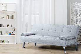 Crush Velvet Style Sofa Bed