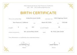 Birth Certificate Template Aoteamedia Com