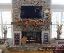 how to decorate a mantle with a tv over