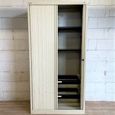 bisley tambour cupboard filing cabinet