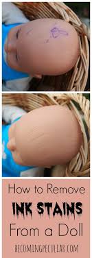 how to remove ballpoint ink from a doll