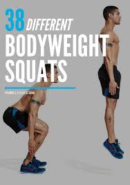 38 diffe types of bodyweight squats