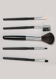 dashing black makeup brushes set