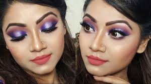purple halo eye makeup indian