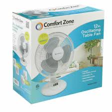 Speedy shipping with multiple nationwide warehouses. Comfort Zone Cz121 12 Inch Oscillating Table Fan White For Sale Online Ebay