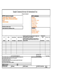 15 Printable What Is Commercial Invoice Forms And Templates