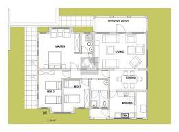 The Rumba 3 Bedroom Bungalow House Plan