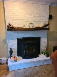 Reclaimed Wood Floating Fireplace