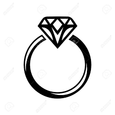 Valentine day themed vector illustration for icon, stamp, label, badge, certificate, brochure, gift card, poster or banner decoration. Wedding Diamond Ring Clipart Great Free Clipart Silhouette Jpeg Clipartix