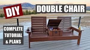 diy double chair built in storage
